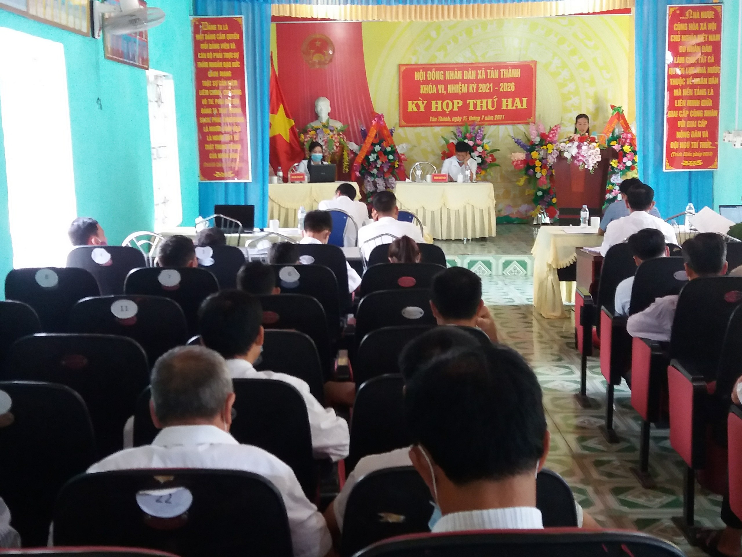 Kỳ họp thứ hai HĐND xã Tân Thành khóa VI, nhiệm kỳ 2021 - 2026