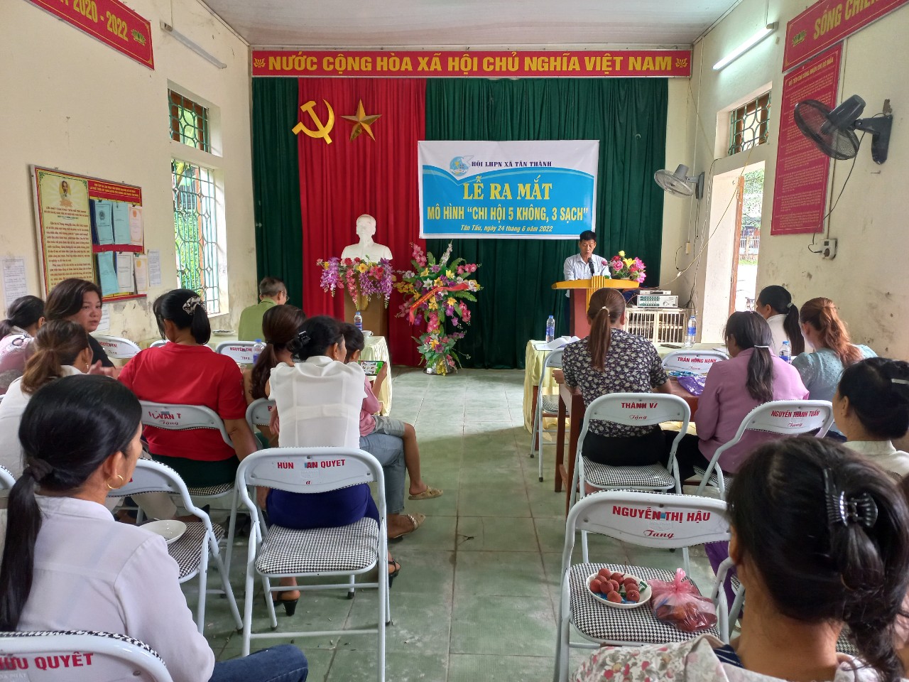 Ra mắt mô hình “Chi hội 5 không, 3 sạch xây dựng nông thôn mới” tại Chi hội thôn Tân Tấu - xã Tân Thành