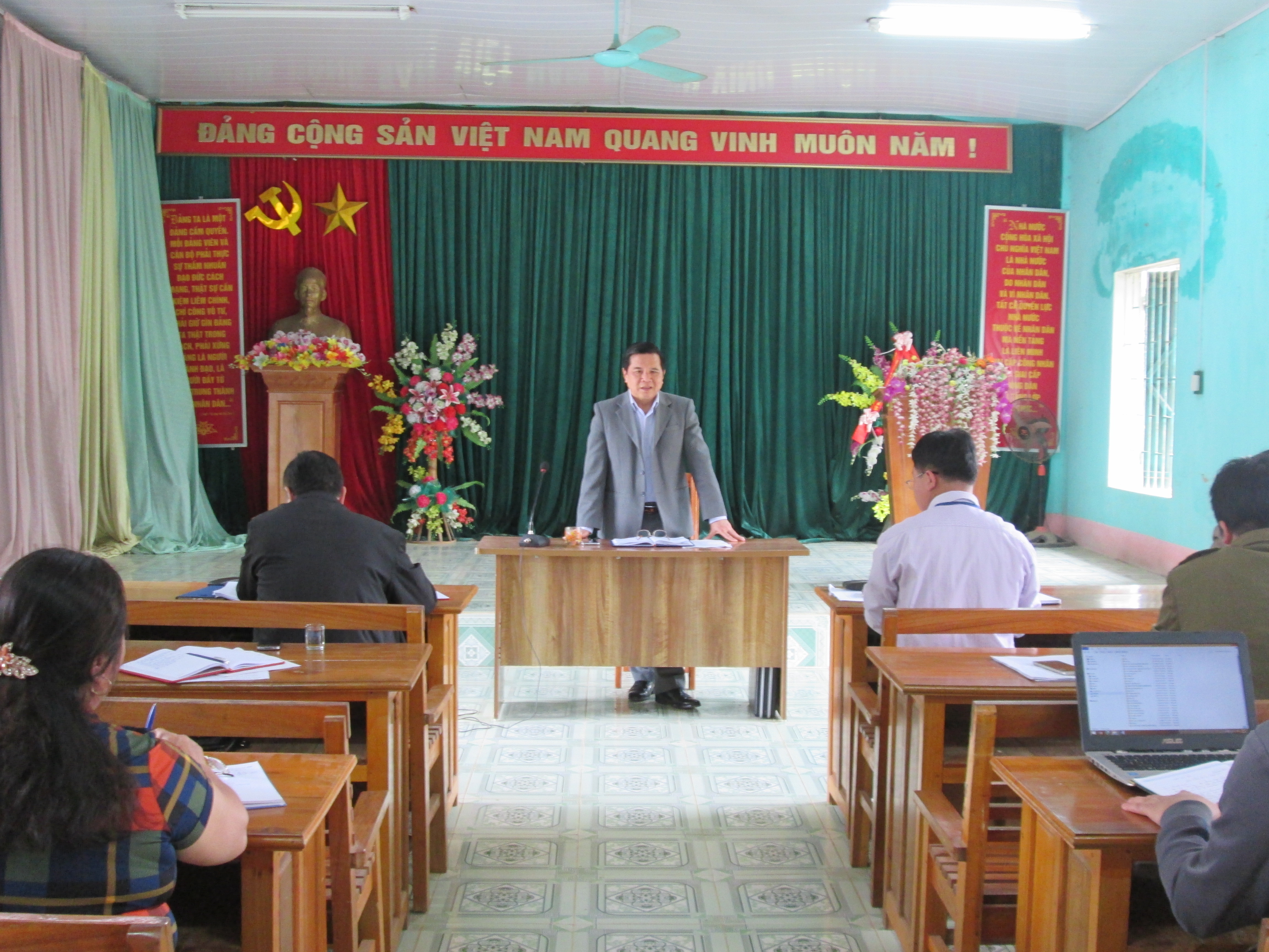 UBND huyện Bắc Quang tổ chức công bố quyết định bổ nhiệm Hiệu trưởng Trường Mầm non Tân Thành